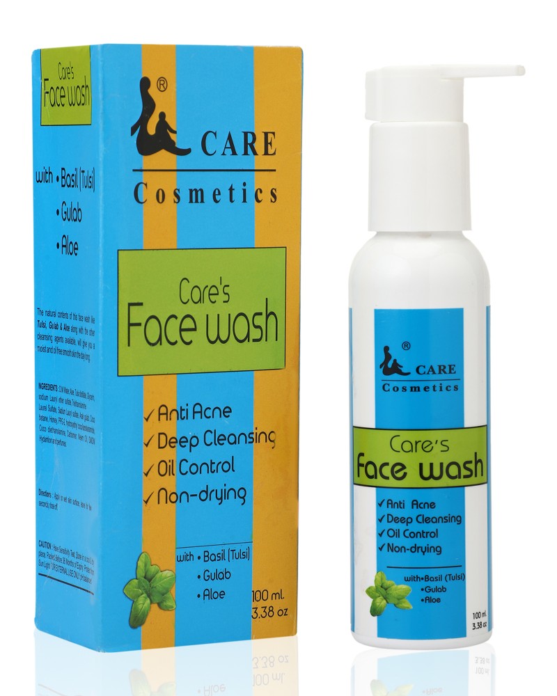 Anti-acne face wash with Basil, Gulab & Aloe for deep cleansing & oil control - 100ml